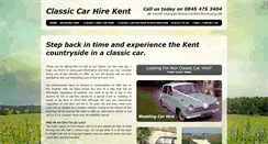 Desktop Screenshot of classiccarhirekent.org.uk